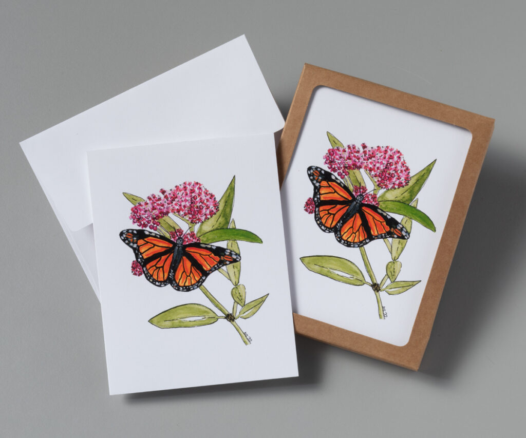 Monarch & Milkweed Stationery