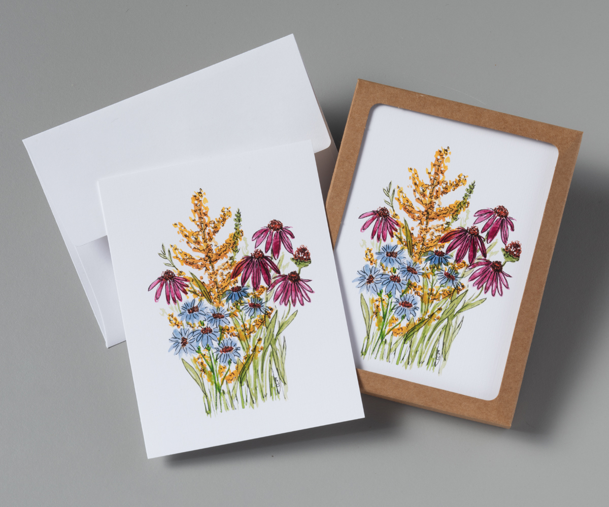 Native Wildflowers Stationery