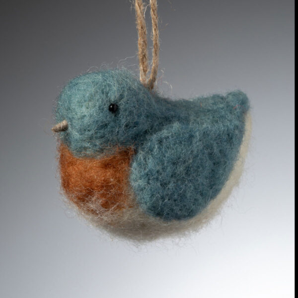 Bluebird Felted Bird