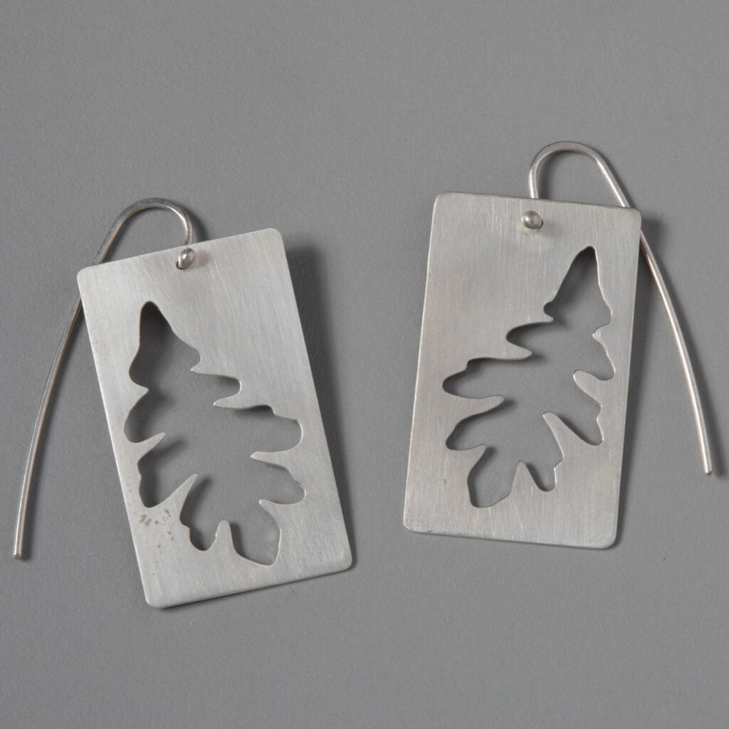 White Oak Negative Earrings