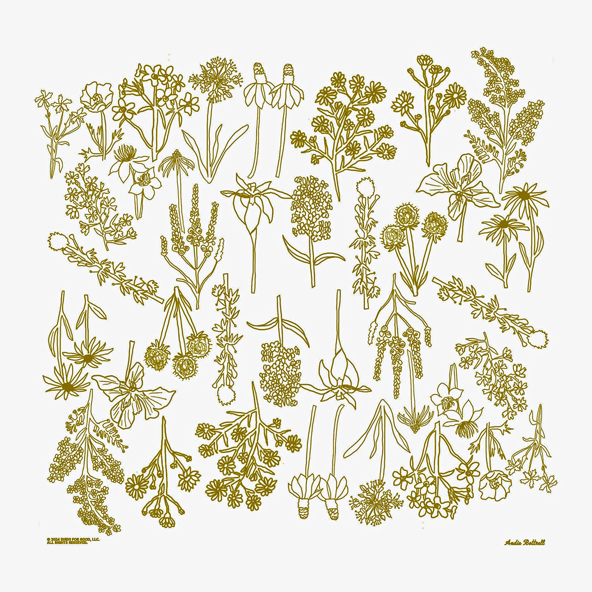 Mo' Wildflowers Bandana