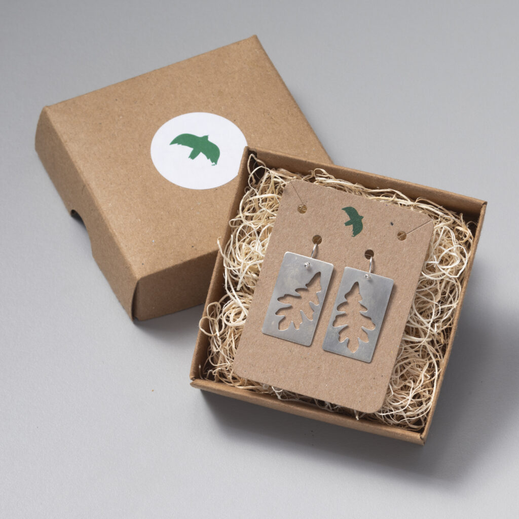 White Oak Negative Earrings