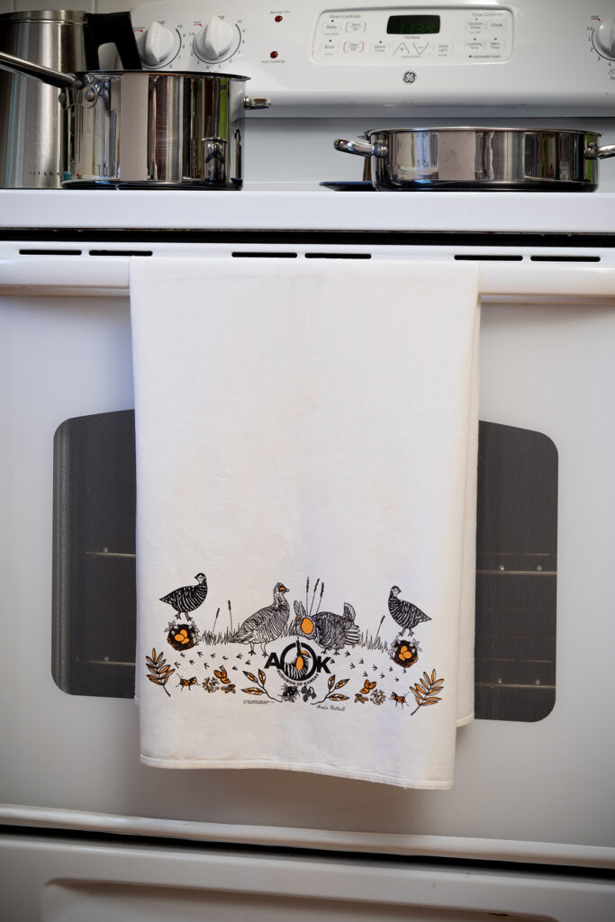 Prairie Chicken Tea Towel